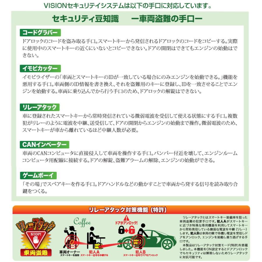 VISION（ビジョン） 品番：1460S2 純正リモコン連動 カー