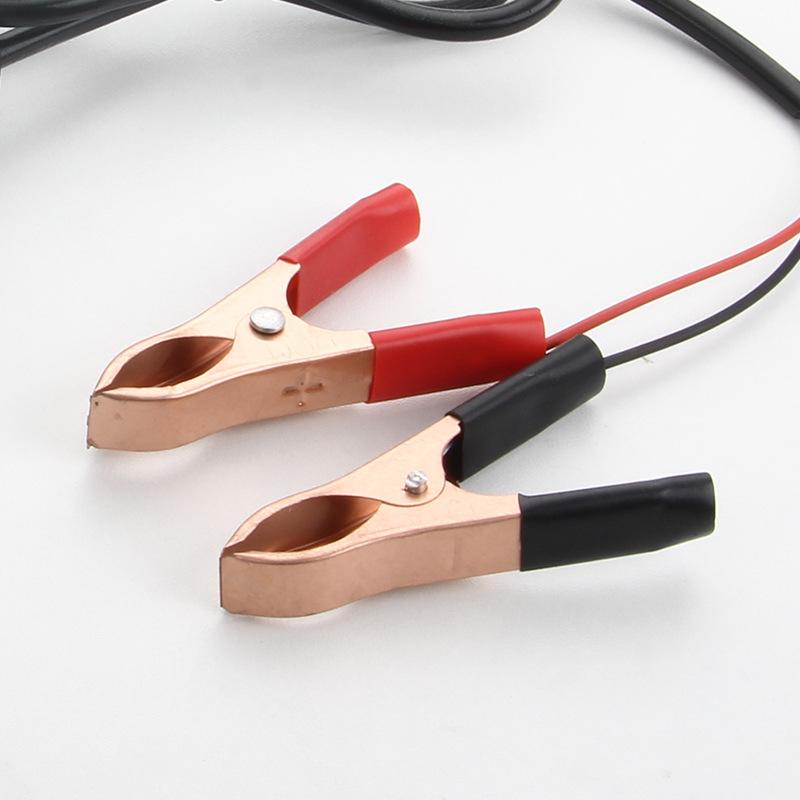 バッテリークリップ 赤黒1セット ワニ口クリップ 充電用クリップ 30A