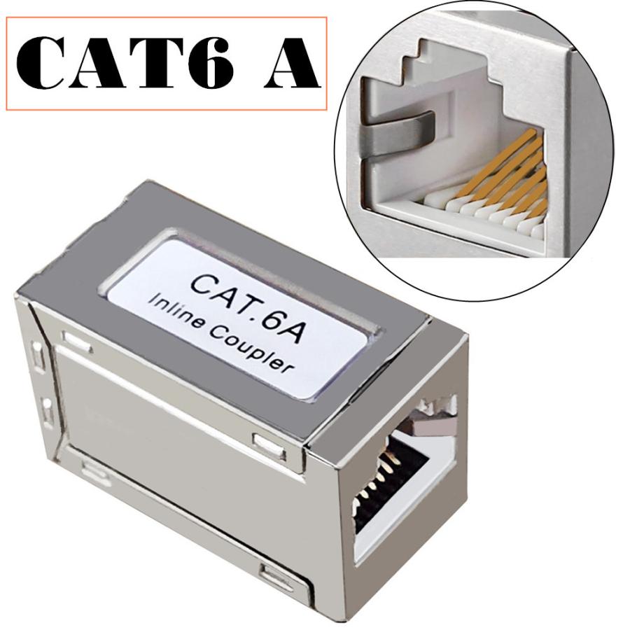 LANケーブル延長コネクター CAT6A Cat6 Cat5E Cat5対応 RJ-45