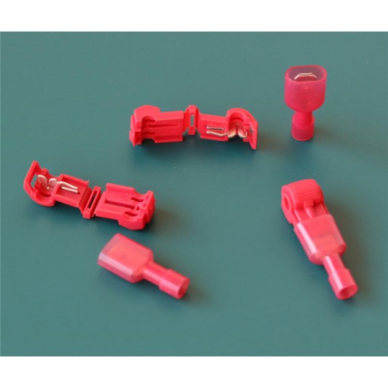 T型 エレクトロタップ 配線コネクター 赤 40個セット（20組）配線