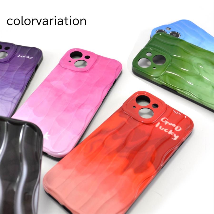スマホケース iPhone14 マーブル 波パターン ケース カバー 3D