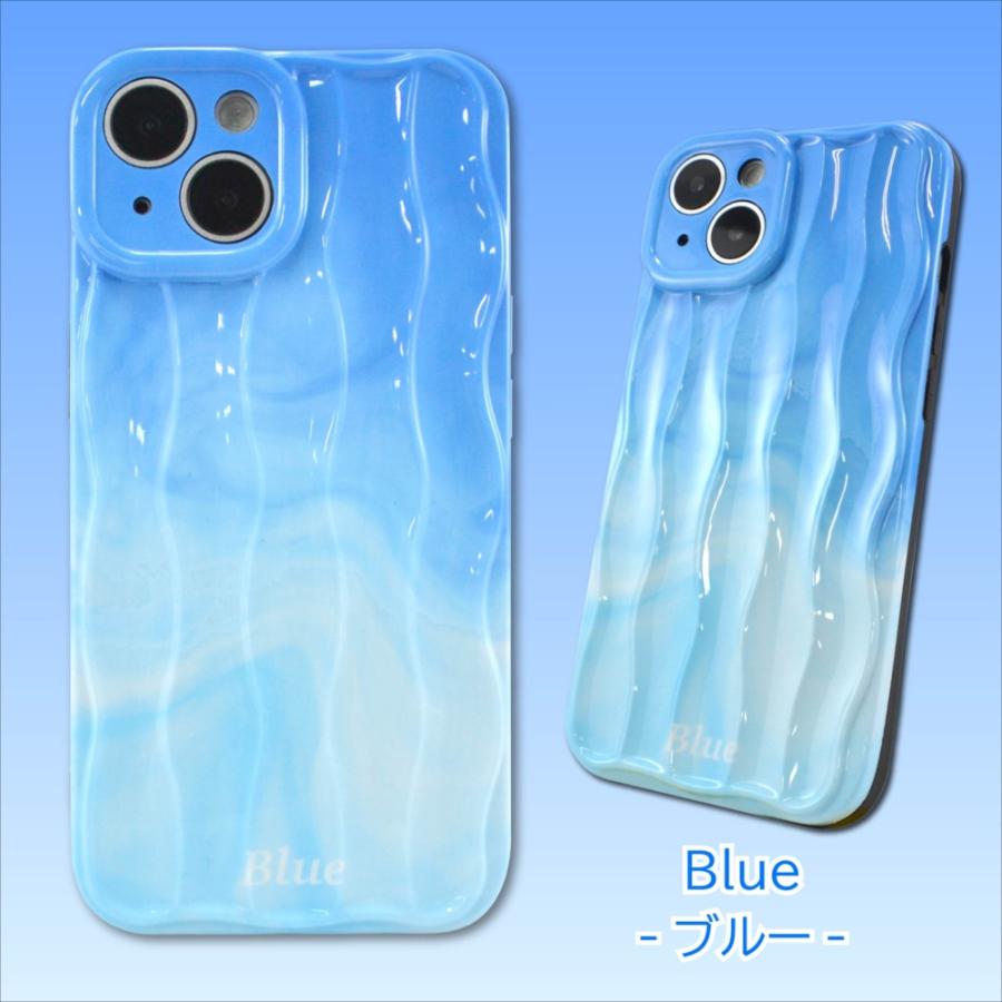 スマホケース iPhone14 マーブル 波パターン ケース カバー 3D