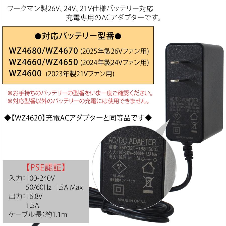 ワークマン WORKMAN WindCore 2024年モデル WZ4660 バッテリー