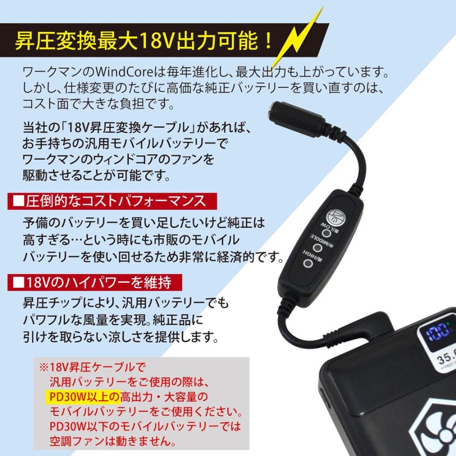 WHITENUTS ワークマン WZ4690 30V 2026年 WindCore Type-C昇圧