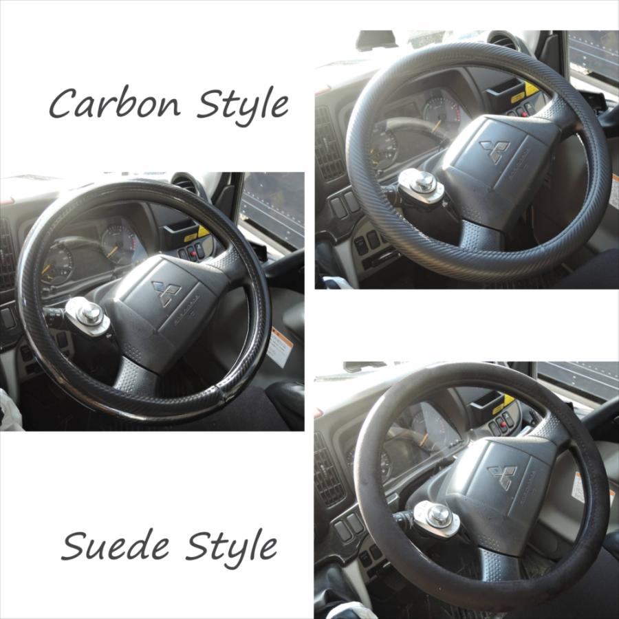 ハンドルカバー トラック 大型 ダンプ 積載車 バス エナメル調 キルト