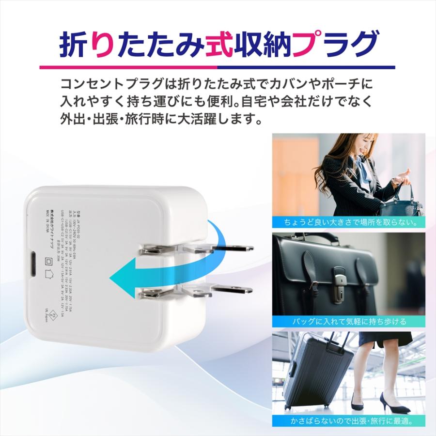 急速充電器 35W PC スマホ ACアダプター PD 充電器 急速充電 2ポート