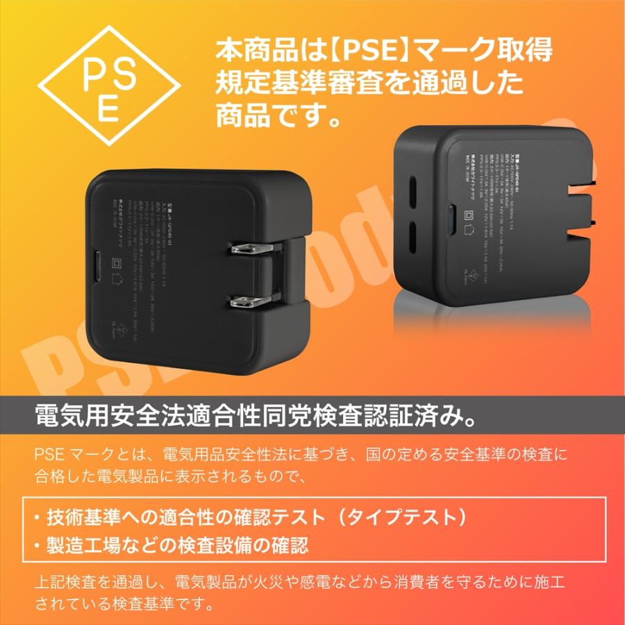 急速充電器 45W PC スマホ ACアダプター PD 充電器 急速充電 2ポート