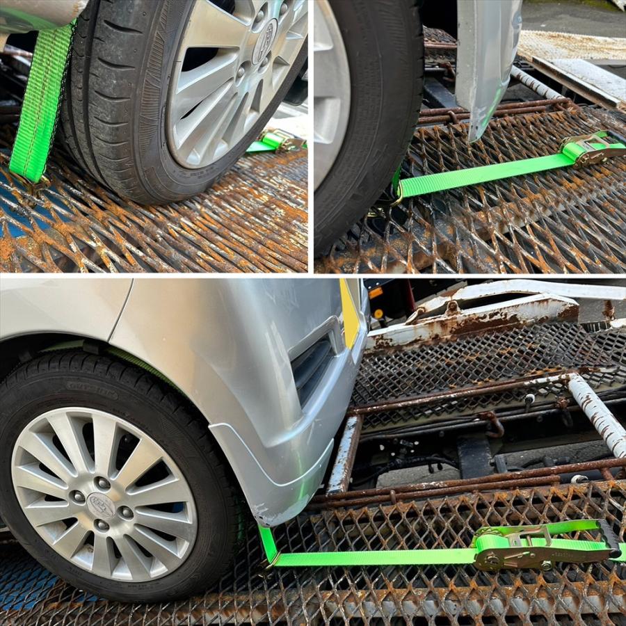 宅配便のみ】積載車用 タイヤ固縛 対応 ラッシングベルト 中間 宅配便のみ】積載車用 タイヤ固縛 対応 ラッシングベルト 中間