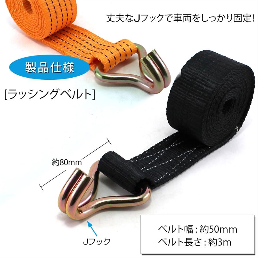 基本セット 積載車用 タイヤ固縛 対応 ラッシングベルト 車両 基本セット 積載車用 タイヤ固縛 対応 ラッシングベルト 車両