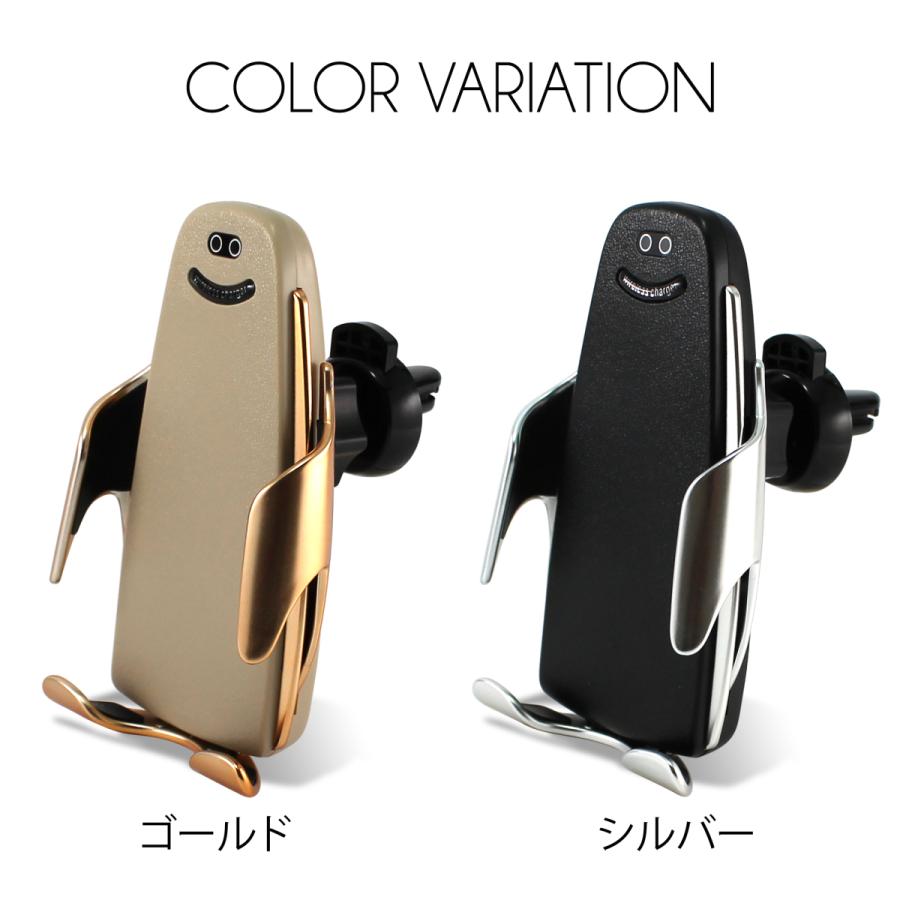 車載スマホホルダー センサー式 急速充電 エアコン吹き出し口 スマホホルダー Smart Sensor2 自動識別機能 車載 スマホ 送料無料 |  | 01