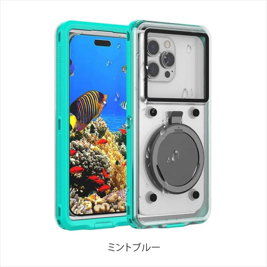 iPhoneSE第一世代＋防水ケース スマホ 防水ケース IP68 全機種対応 防塵 完全防水 水中撮影 水深15m