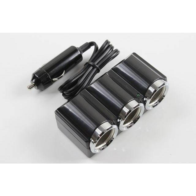 3連レーシングシガーソケット 増設 アクセサリー : AUTOGARAGE - 通販