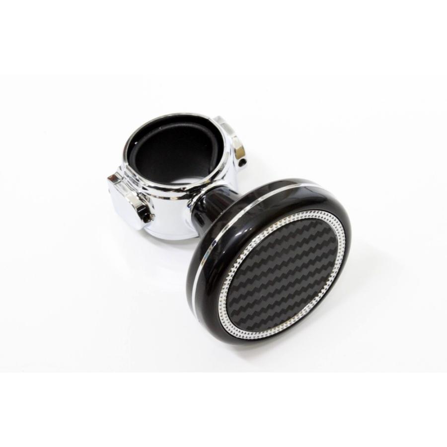 ハンドルスピンナーtype5 カーボン調Xブラック＋クロムメッキ