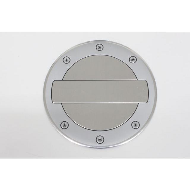 フューエルリッドアルミステッカー丸型 type2 給油口カバー ガスリッド 車 自動車 シール 汎用 ガーニッシュ パネル 立体的 | 