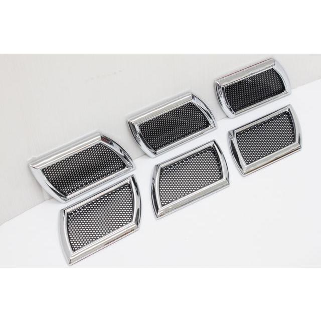 汎用ダミーダクトマセラティ風6個入り フェンダー用3連ダクト サイド