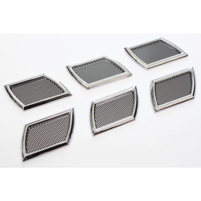 汎用ダミーダクトマセラティ風6個入り フェンダー用3連ダクト サイド