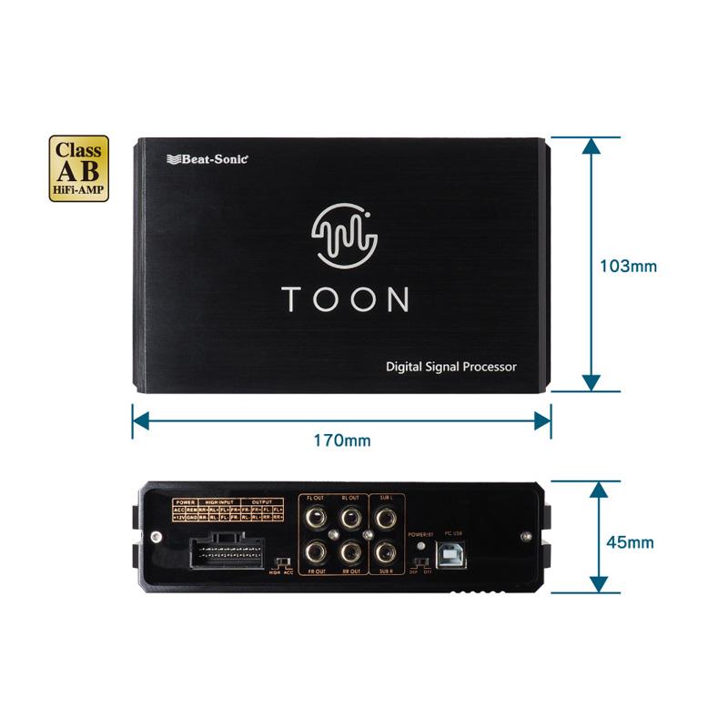 ビートソニック 日産 ノートオーラ 対応 ディーラーオプションナビ付 4スピーカー 用 DSP機能付きアンプ TOON X DSP-N1｜autoitem｜07