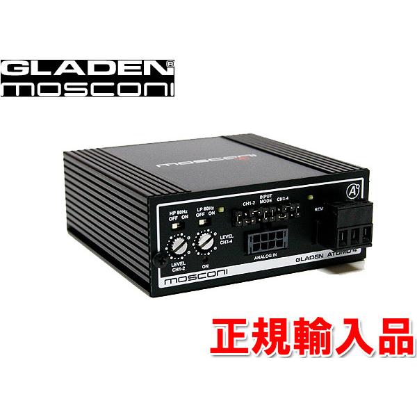 正規輸入品 Mosconi モスコニ 4ch 超小型 パワーアンプ GLADEN ATOMO