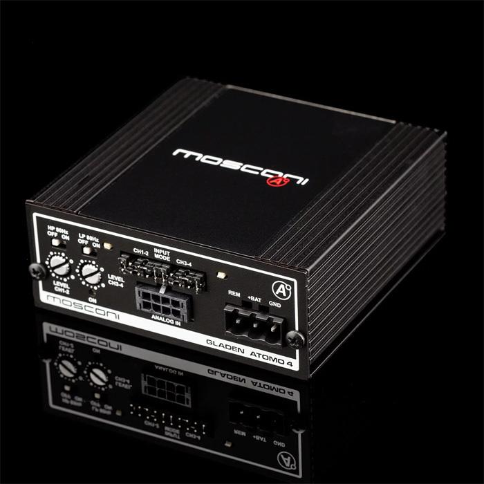 正規輸入品 Mosconi モスコニ 4ch 超小型 パワーアンプ GLADEN ATOMO 4 