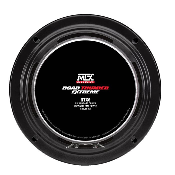 正規輸入品 MTX AUDIO 16.5cm ミッドレンジ スピーカー RTX6 （単品販売）｜autoitem｜03