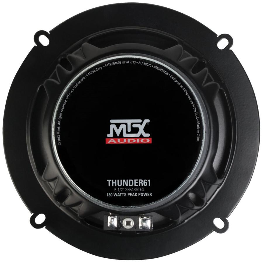 正規輸入品 MTX AUDIO 16.5cm 2way セパレート スピーカー THUNDER61｜autoitem｜06