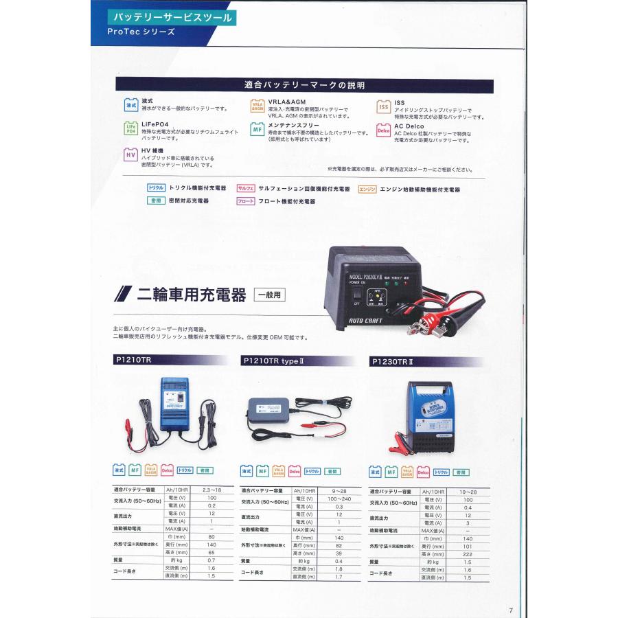 充電器 P1210TR バイク用 二輪車用 2輪用 トリクル充電機能付き
