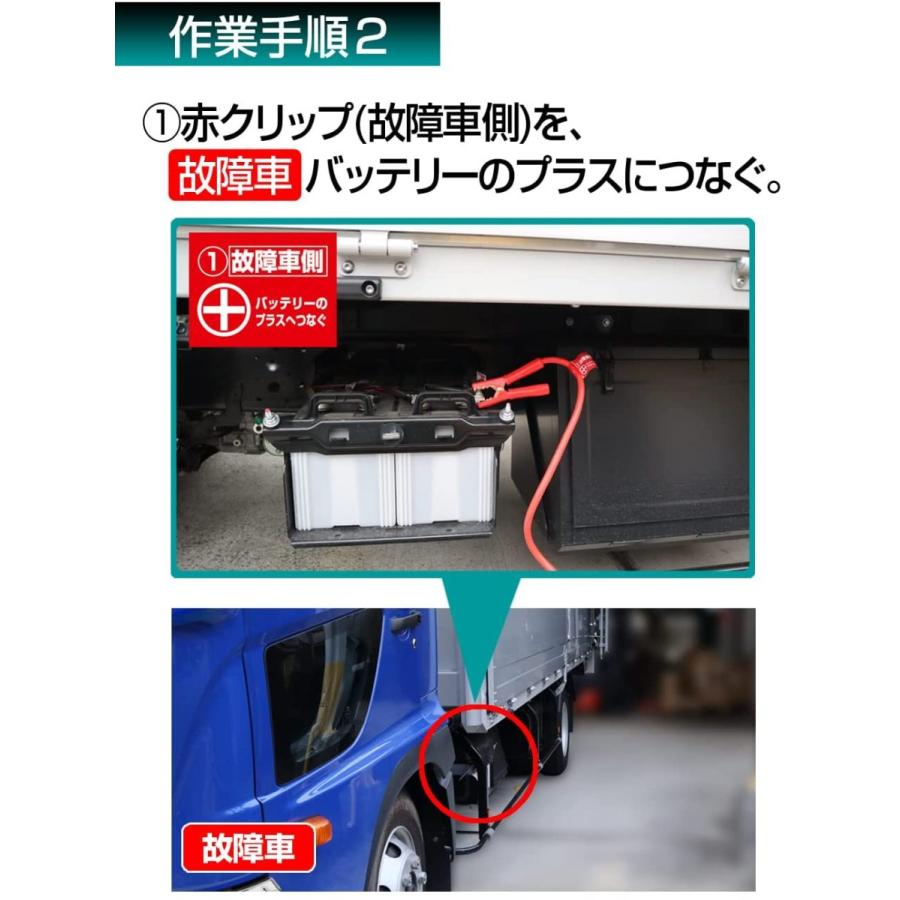 メルテック ブースターケーブル 24v Bt 12 3 5m 軽自動車 100a 12v バッテリーケーブル
