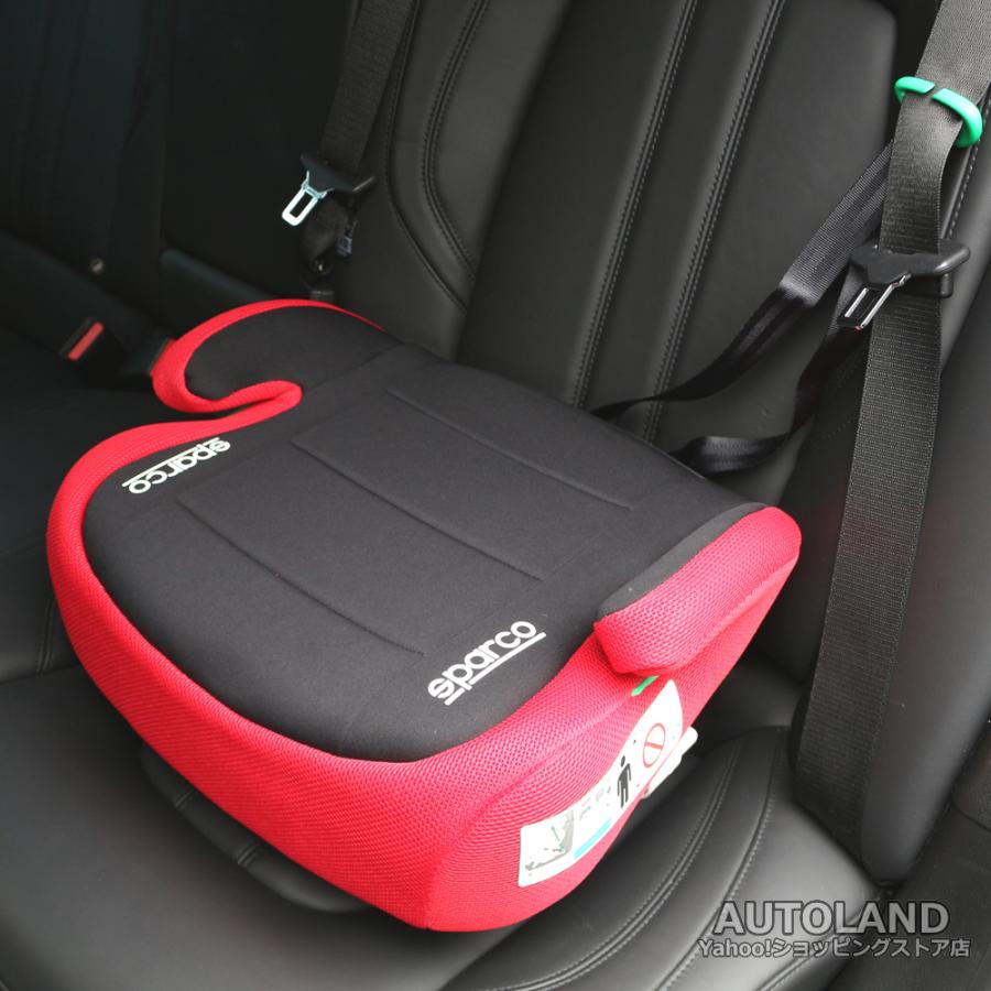 スパルコ ジュニアシート SK100ib 黒×赤 ISOFIX対応 新安全基準