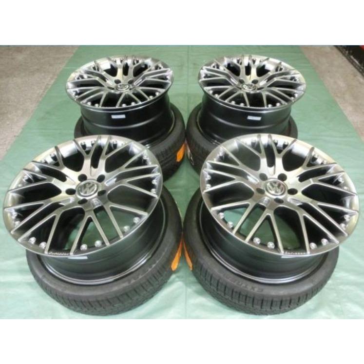 コンチネンタル - carlsson1/10X \u0026DWS 225/40-19 しろがね色 フォルクスワーゲン・シャラン用 タイア\u0026車輪４本仕掛ける 自動車-車、バイク、自転車