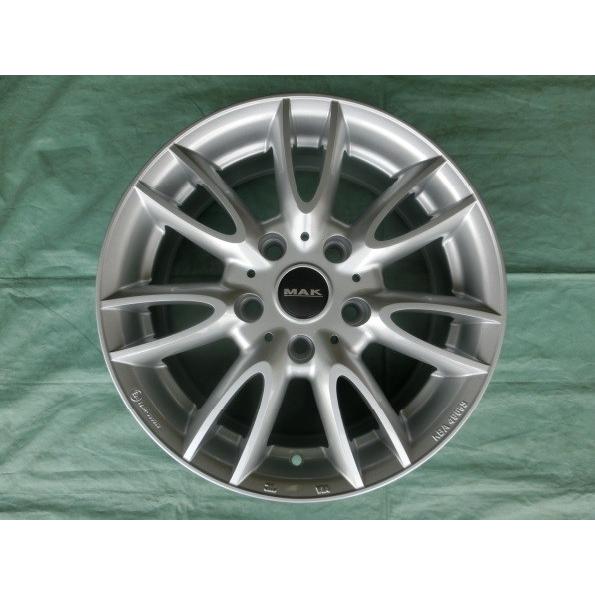 MAK・JACKIY シルバー(5H/120) 16インチ 4本セット ミニ・クロスオーバー（Ｒ６０）、ペースマン（Ｒ６１）など