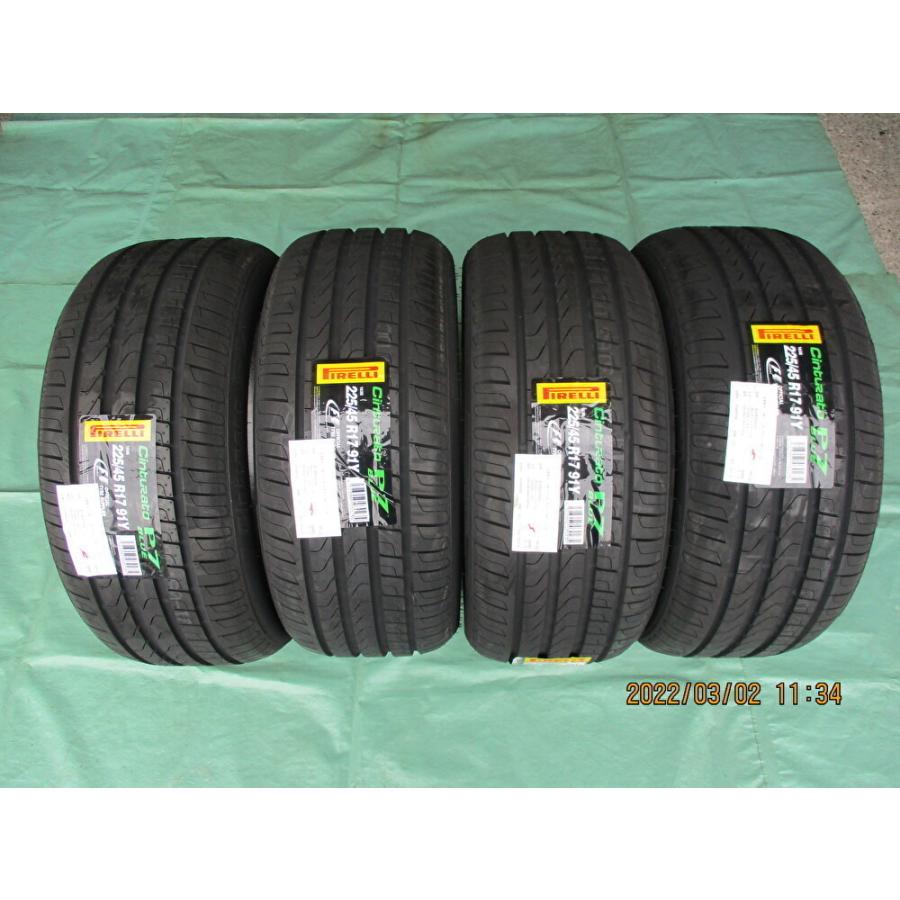 CintuRato 新品 DEZENT LE&ピレリ P7 BLUE 225/45-17 アウディ・A3、S3