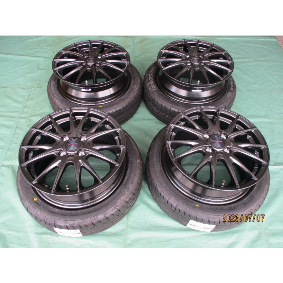POTENZA 新品 WEDS VELVA SPORTII&ブリヂストン RE004 165/55-15 NV100 