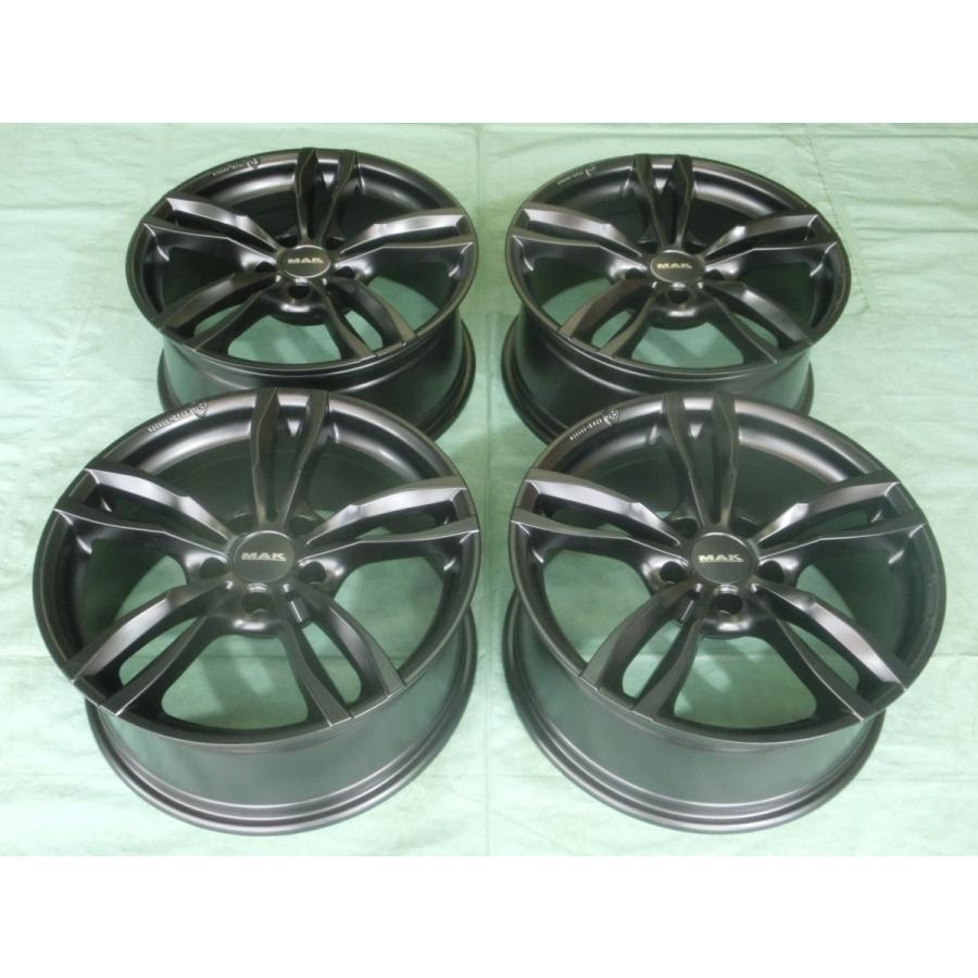新品 MAK LUFT(マック ルフト) 5H/120 マットブラック 17インチ