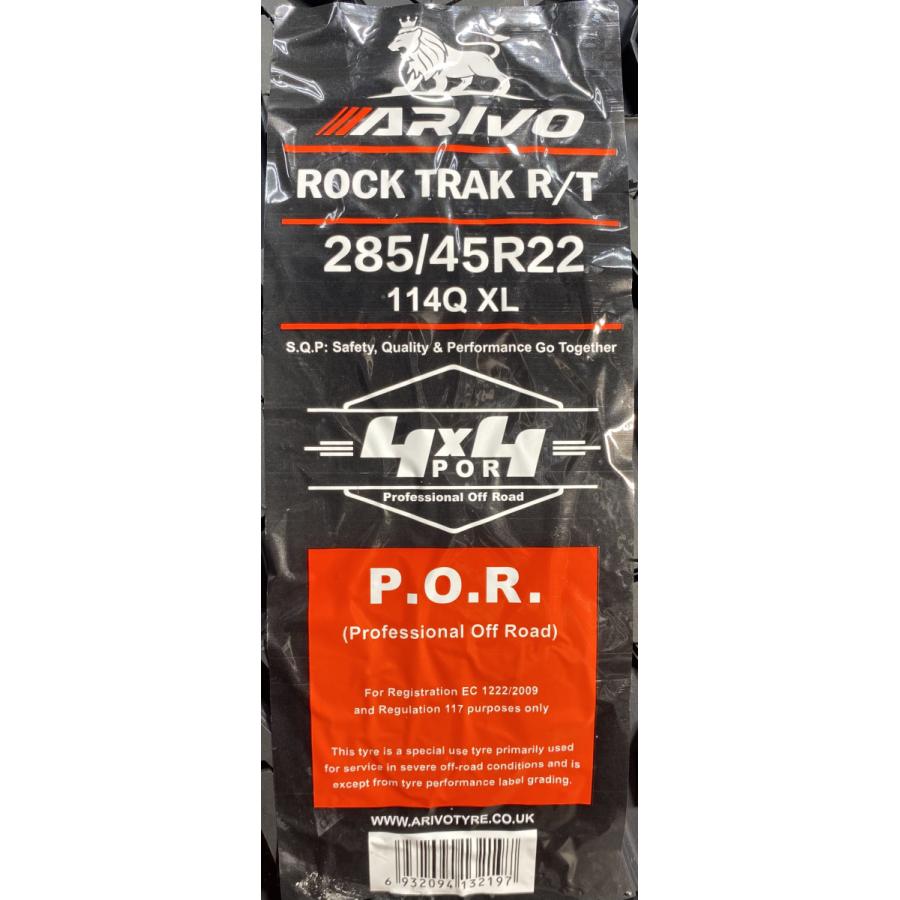 285/45R22 114Q XL ARIVO ROCKTRAK R/T 新品 サマータイヤ 4本セット