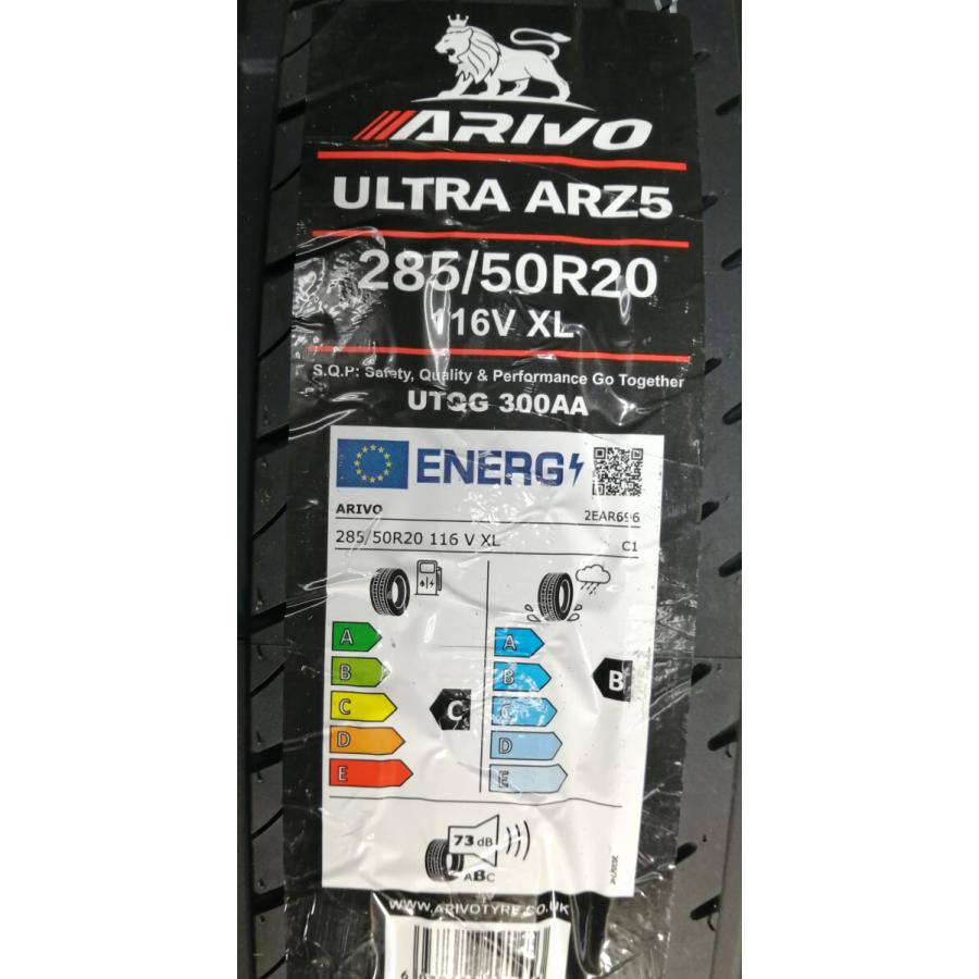 285/50R20 116V XL ARIVO ARZ5 新品 サマータイヤ 4本セット 2025年製