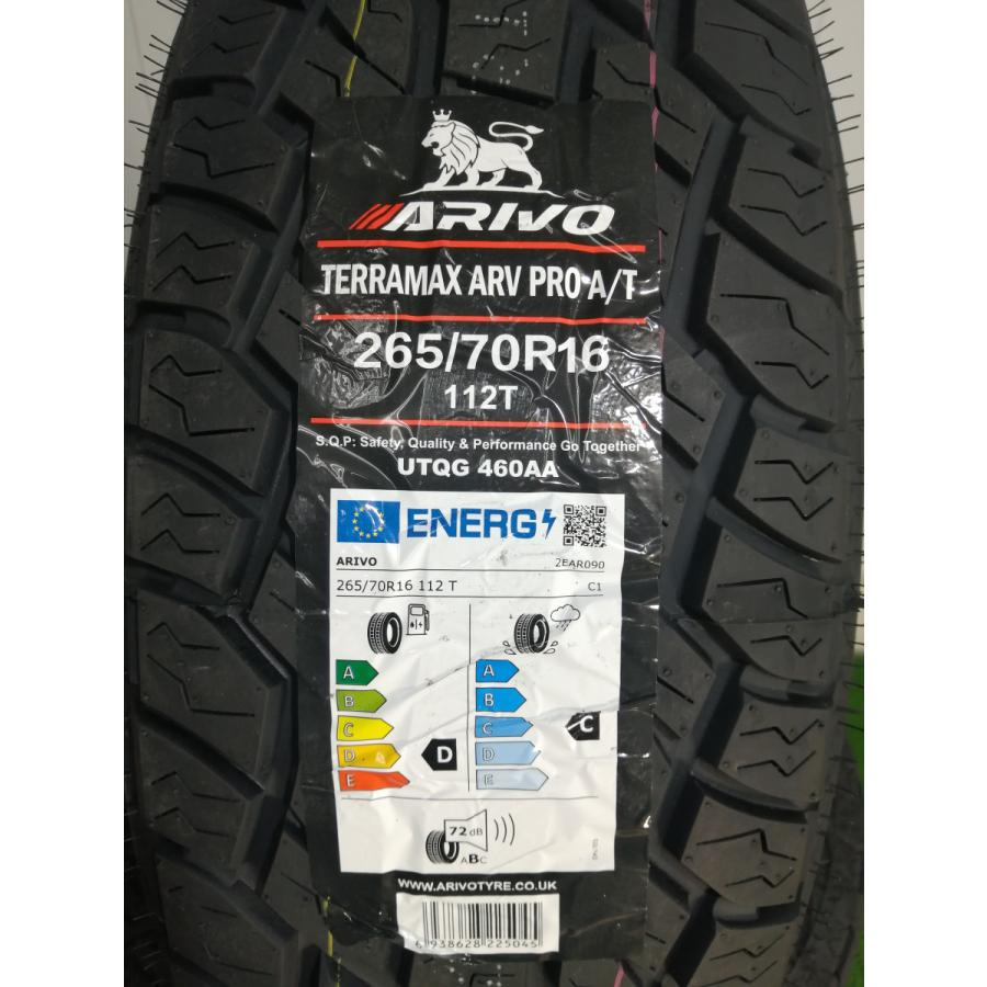 265/70R16 112T ARIVO TERRAMAX A/T 新品 サマータイヤ 4本セット 2025