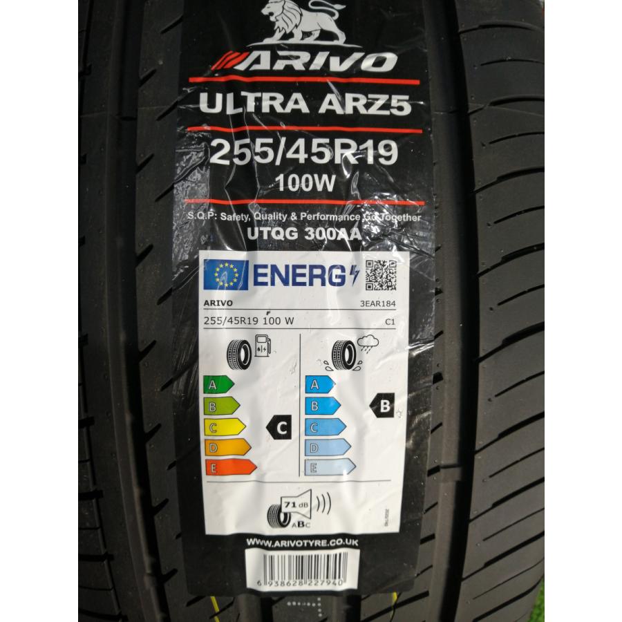 255/45R19 100W ARIVO ARZ5 新品 サマータイヤ 4本セット 2025年製 ※本州送料無料 255/45/19 ...