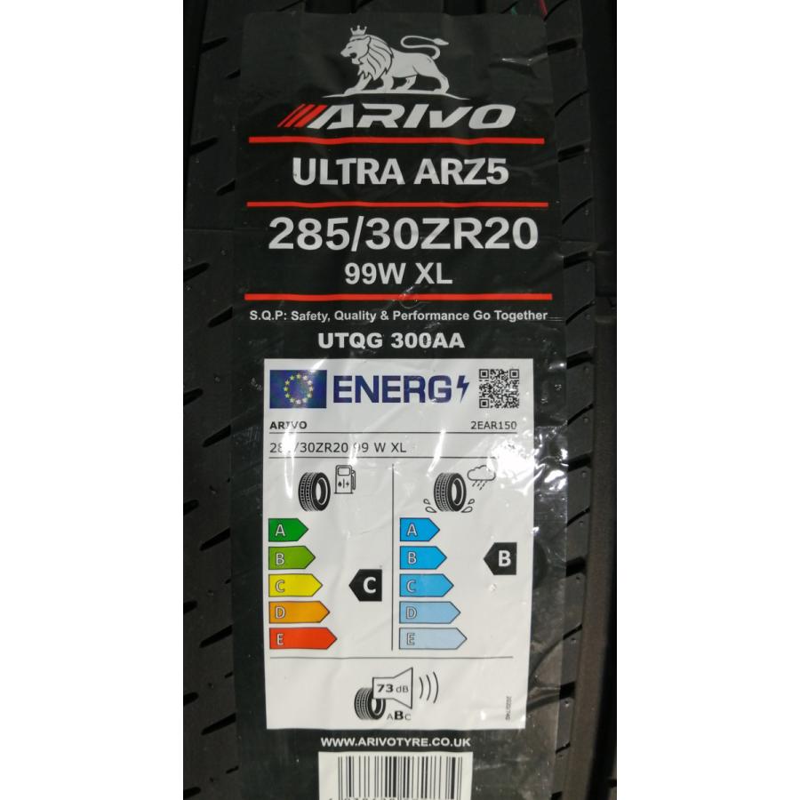 285/30R20 99W XL ARIVO ARZ5 新品 サマータイヤ 2本セット 2024年製