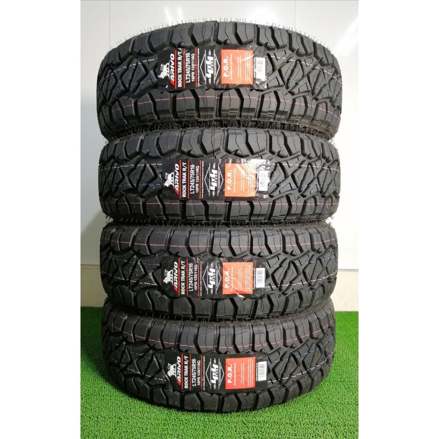 夏タイヤ　245/75R16 114.3 5穴 245/75R16 120/116Q 10PR ARIVO ROCKTRAK R/T 新品 サマータイヤ 4本