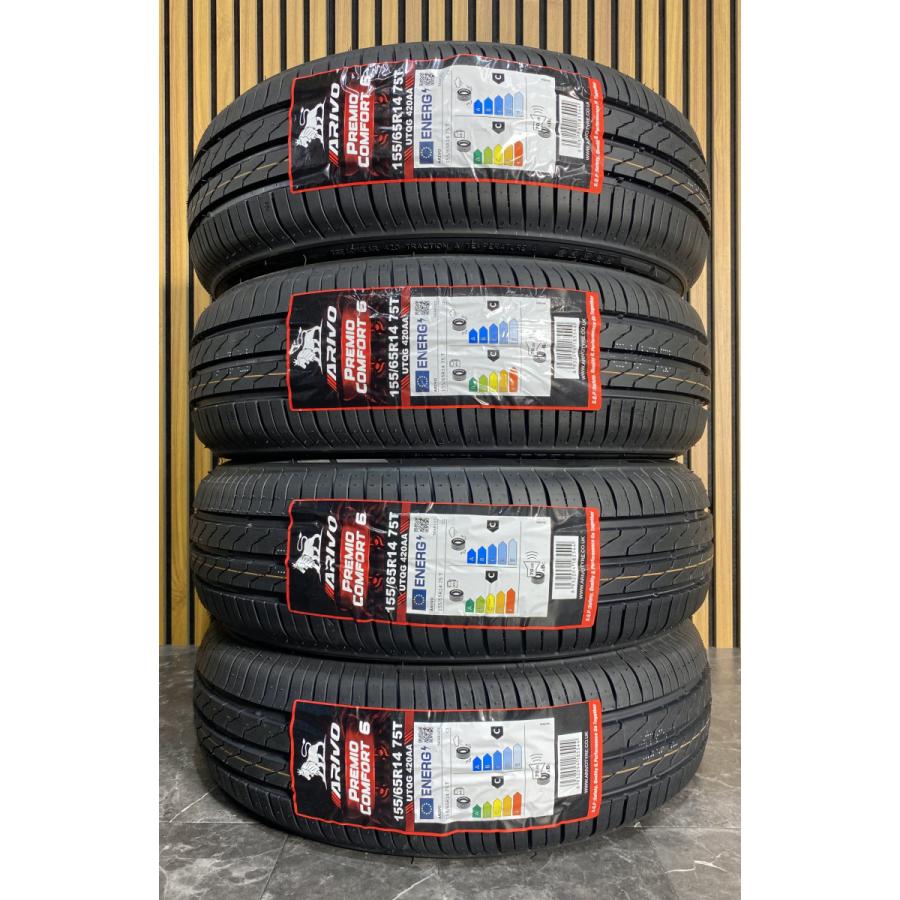155/65R14 75T ARIVO PREMIO COMFORT6 新品 サマータイヤ 4本セット 