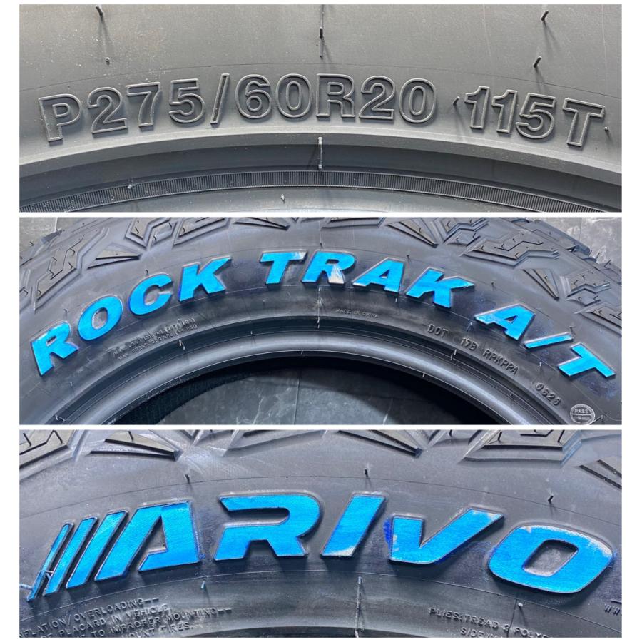 275/60R20 115T ARIVO ROCKTRAK A/T 新品 サマータイヤ 4本セット 2026