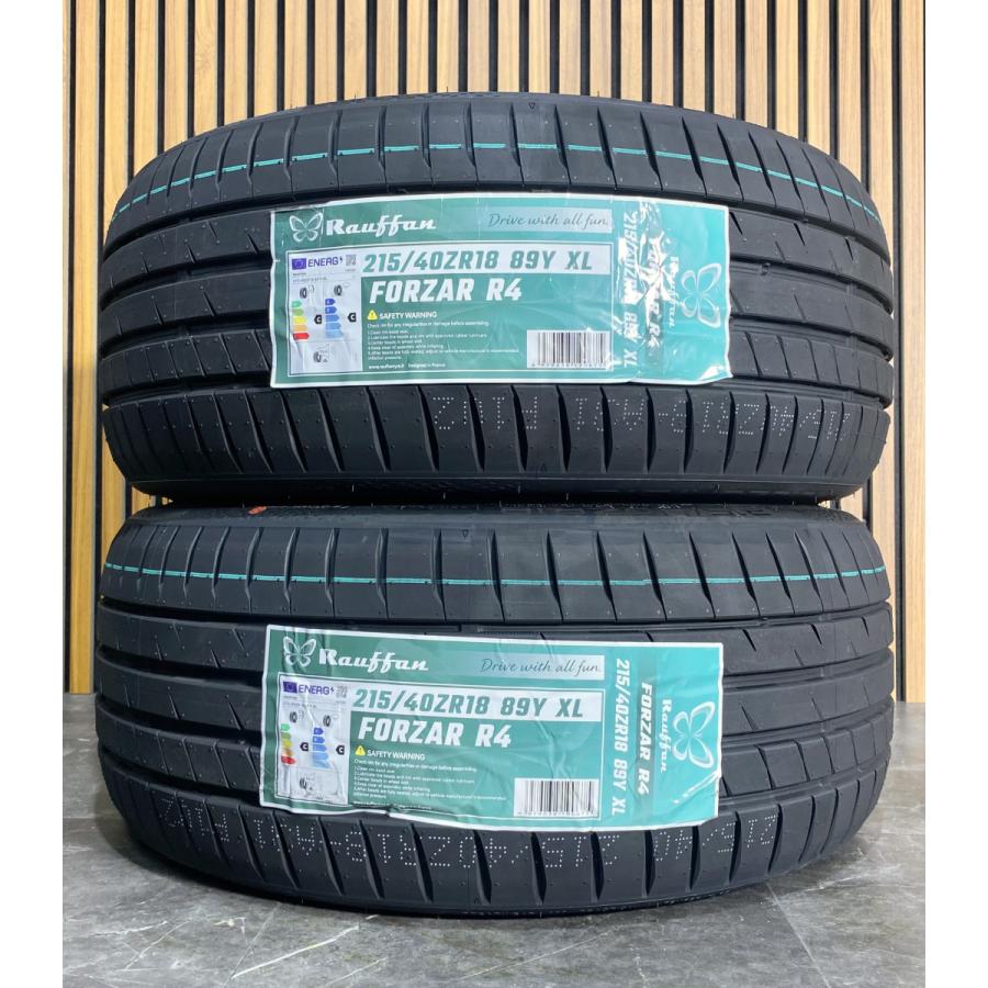 215/40R18 89Y XL Rauffan FORZAR R4 新品 サマータイヤ 2本セット 