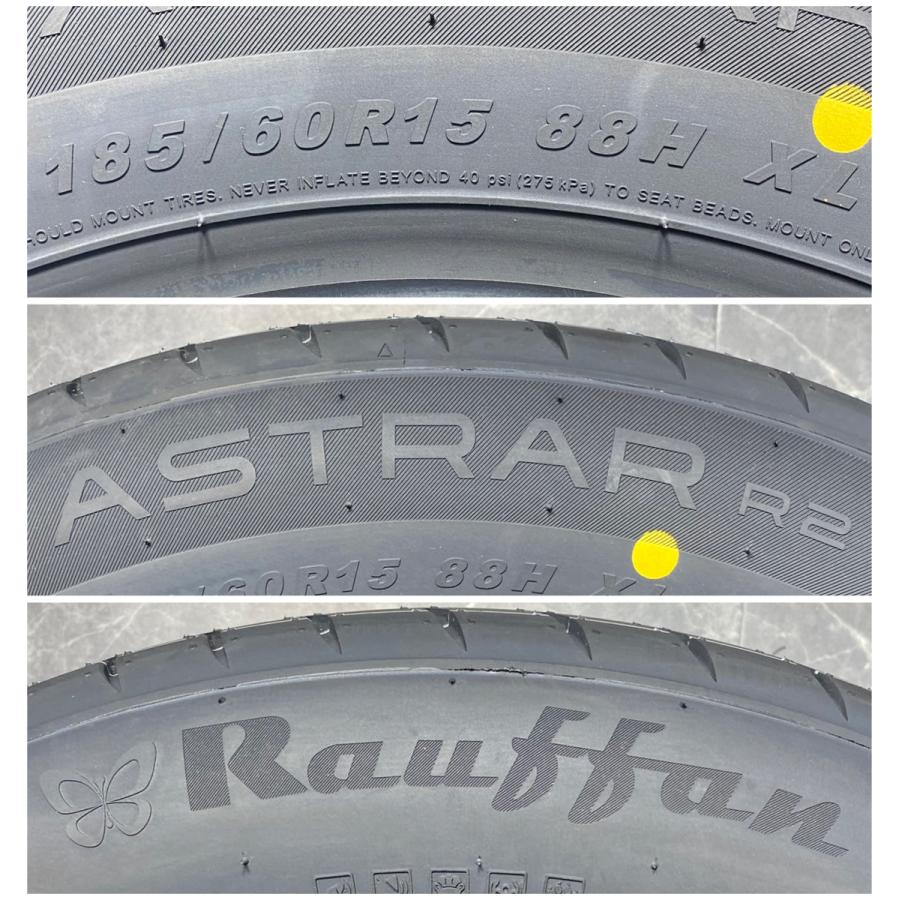 185/60R15 88H XL Rauffan ASTRAR R2 新品 サマータイヤ 4本セット