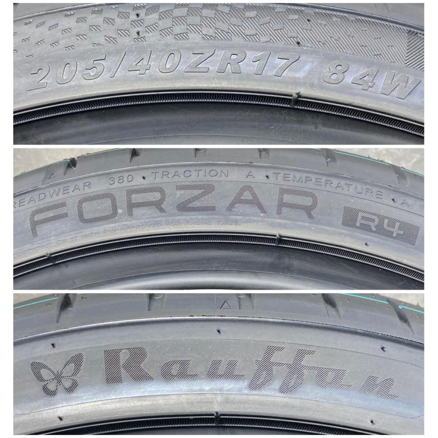 205/40R17 84W XL Rauffan FORZAR R4 新品 サマータイヤ 4本セット 