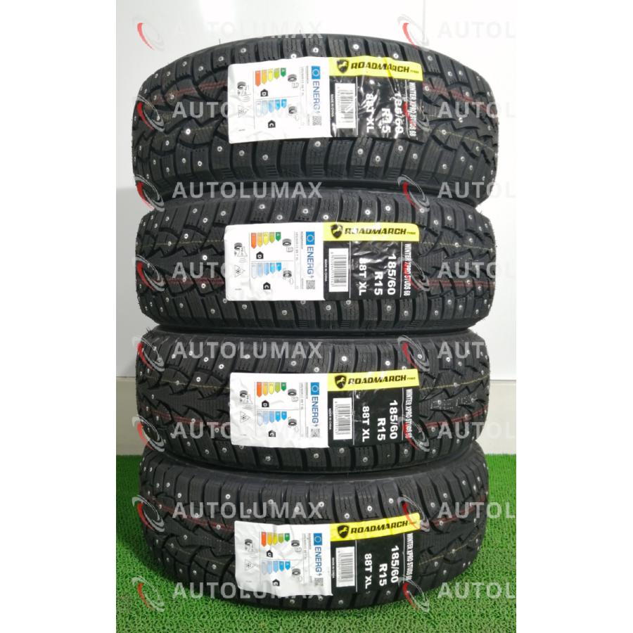 185/60R15 88T XL ROADMARCH WINTER XPRO STUDS68 新品 スパイクタイヤ 
