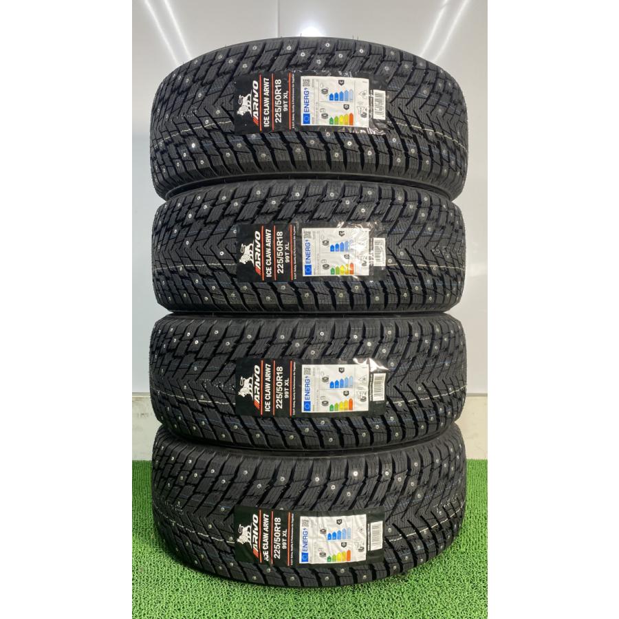 225/50R18 99T XL ARIVO ARW7 新品 スパイクタイヤ 4本セット