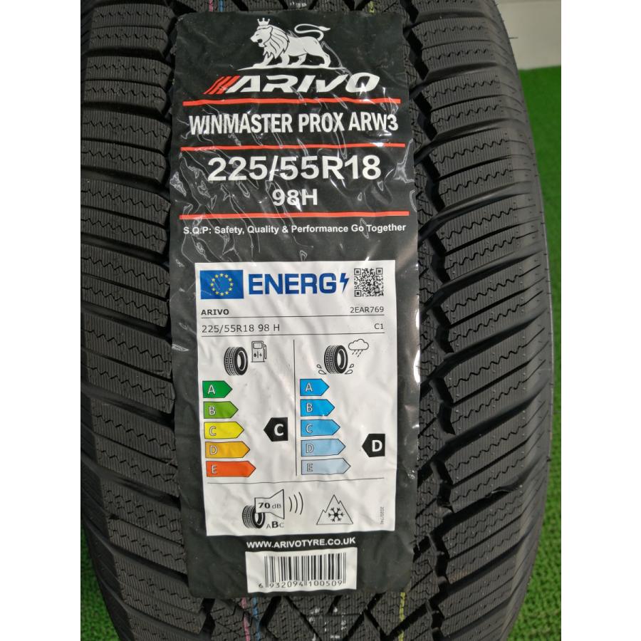 225/55R18 98H ARIVO ARW3 スタッドレスタイヤ 4本セット 2025年製