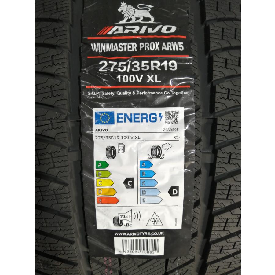 275/35R19 100V XL ARIVO ARW5 新品 スタッドレスタイヤ 4本セット 