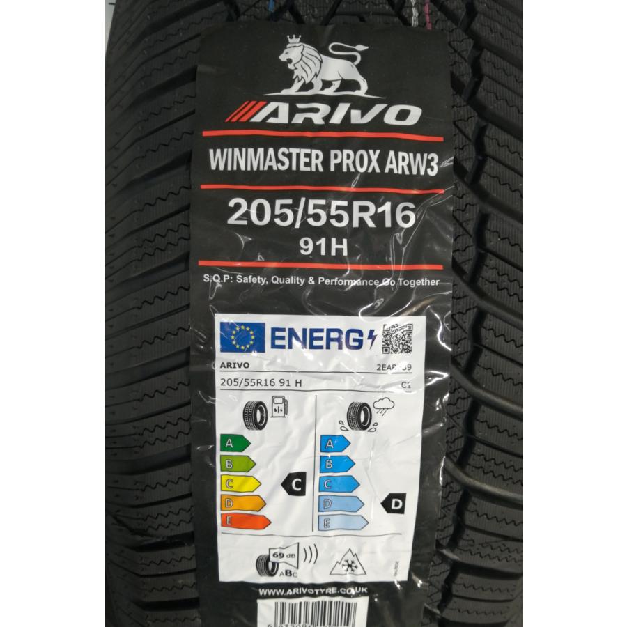 205/55R16 91H ARIVO ARW3 新品 スタッドレスタイヤ 4本セット 2025年