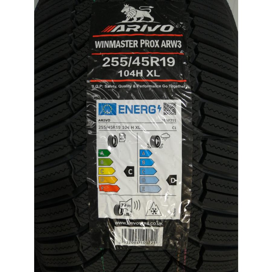 255/45R19 104H XL ARIVO ARW3 新品 スタッドレスタイヤ 2本セット